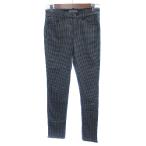  свечение bar Work GLOBAL WORK обтягивающий брюки проверка S чёрный черный /AU женский 