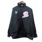  Puma PUMA жакет блузон общий подкладка с хлопком Logo принт нашивка XS чёрный черный /MN мужской 