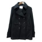 B&amp;Y United Arrows BEAUTY&amp;YOUTH красота &amp; Youth Пальто Честерфилд двойной общий подкладка шерсть S чёрный черный /MN женский 