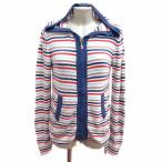 ジェラートピケ gelato pique ルームウェア パーカー ニット ジップアップ ボーダー 長袖 F マルチカラー /YK レディース