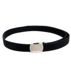  No-brand ремень ролик пряжка парусина чёрный черный /MN *RY женский 