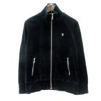 ショッピングジムフレックス ジムフレックス Gymphlex ジャケット ブルゾン ジップアップ ベロア ロゴ刺繍 12 S 黒 ブラック /MN レディース