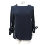 ザラ ベーシック ZARA BASIC ブラウス 七分袖 黒 ブラック /YI レディース