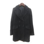  зеленый этикетка сирень расческа ng United Arrows green label relaxing Пальто Честерфилд шерсть общий подкладка 36 чёрный женский 