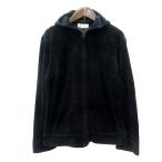  M ke- Michel Klein MK MICHEL KLEIN Parker Zip выше велюр 44 L чёрный черный /MN женский 