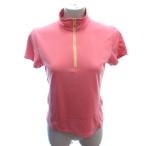  ellesse ellesse спортивная одежда рубашка-поло половина Zip сетка линия короткий рукав M розовый /AU женский 