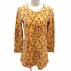  спортивный fsportiff туника велюр общий рисунок длинный рукав 2 M желтый цвет горчица /YK женский 