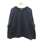 ショッピングzara ザラ ZARA トレーナー スウェット オーバーサイズ 長袖 L 紺 ネイビー /MS レディース