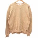 ディーホリック DHOLIC トレーナー スウェット 長袖 ベージュ /YK レディース