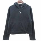  Puma PUMA Parker тянуть over обратная сторона ворсистый длинный рукав S чёрный черный /YK женский 