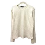 ショッピングzara ザラ ZARA ニット カットソー 長袖 M 白 アイボリー /MN レディース