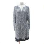  короткая комедийная пьеса wa- декоративный элемент tonieCOMPTOIR DES COTONNIERS выставить верх и низ блуза длинный рукав узкая юбка Mini общий рисунок шелк шелк 9 M чёрный белый 