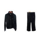  Champion CHAMPION джерси выставить верх и низ велюр жакет воротник-стойка Zip выше легкий брюки L чёрный черный /AU