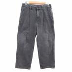  GU GU широкий брюки Denim M угольно-серый /YK *RY мужской 