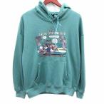 FONE Parker тянуть over тренировочный принт длинный рукав S зеленый зеленый /YK *RY мужской 