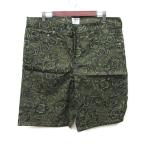  не использовался товар kenetiKENNEDY шорты половина цветочный принт 36 зеленый хаки /YI *RY мужской 