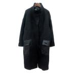 ショッピングzara ザラ ZARA コート 総裏地 フェイクレザー M 黒 ブラック /MN レディース