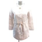  Michel ma Caro nmichell Macaron no color пальто длинный твид с хлопком общий подкладка талия Mark XS бежевый /AU женский 