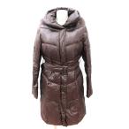 li vi e-ru village riviere du village пуховик длинный мех лисы общий подкладка нейлон талия Mark 9AR M чай 