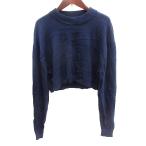 ショッピングzara ザラ ZARA ニット セーター ショート丈 長袖 S 紺 ネイビー /AU レディース