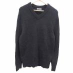 ショッピングzara ザラ ZARA ニット セーター Vネック 長袖 M 黒 ブラック /YK メンズ