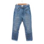 ザラ ZARA パンツ デニム ジーンズ ウォッシュ加工 ダメージ加工 38 青 ブルー /MS レディース