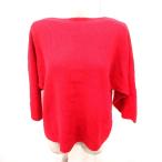 ユニクロ UNIQLO LEMAIRE ニット セーター 長袖 カシミヤ混 M 赤 レッド /RT レディース