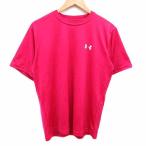  Under Armor UNDER ARMOUR спорт одежда футболка cut and sewn вырез лодочкой Logo принт короткий рукав розовый /YK мужской 