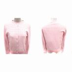 o желтохвост OBLI ансамбль вязаный кардиган трикотажный джемпер с длинным рукавом U шея короткий рукав серебристый жевательная резинка проверка женский 