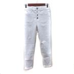 アメリカンイーグル AMERICAN EAGLE スキニーパンツ ボタンフライ 白 ホワイト /YI レディース