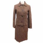  Bosch BOSCH костюм выставить отложной воротник жакет общий подкладка One-piece колено длина общий рисунок безрукавка шерсть 38 M чай 