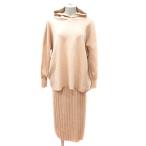  rouge vif Rouge vif выставить верх и низ Parker вязаный тянуть over длинный рукав юбка в складку mi утечка длинный 36 S бежевый 