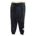  Adidas adidas джерси тренировочный брюки-джоггеры обратная сторона ворсистый принт M чёрный черный /AU женский 