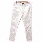  Zip пять 5ZIP FIVE обтягивающий брюки L белый белый /YK женский 