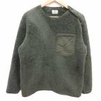 ユニクロ UNIQLO フリースジャケット ブルゾン ボア ジャケット M 緑 グリーン /YK メンズ