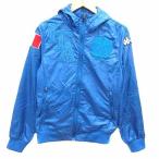  Kappa kappa Parker нейлон Zip выше нашивка длинный рукав M синий голубой /YK мужской 