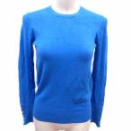 ショッピングzara ザラ ZARA ニット カットソー 長袖 S 青 ブルー /YK レディース