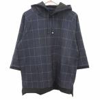  Comme Ca ko Mu nCOMME CA COMMUNE Parker тянуть over Glenn проверка 7 минут рукав F темно-синий темно-синий /YK мужской 