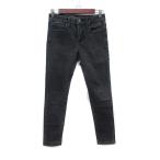  American Eagle AMERICAN EAGLE обтягивающий брюки цвет Denim повреждение обработка чёрный черный /YI женский 