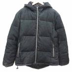  Jun men JUN MEN пуховик вельвет Zip выше общий подкладка капот L чёрный черный /YK мужской 