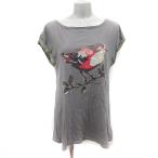 ショッピングキャス キャスキッドソン Cath Kidston Tシャツ カットソー フレンチスリーブ S グレージュ /YI レディース