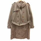  Dress Terior DRESSTERIOR тренчкот общий подкладка 46 S чай Brown /YK мужской 