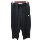  Adidas adidas спорт одежда брюки укороченные брюки L чёрный черный /YI *RY женский 