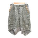  Frapbois FRAPBOIS шаровары кнопка fly общий рисунок лен linen0 XS зеленый хаки /MN мужской 