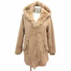ko Cody -ruCOCO DEAL Mod's Coat с хлопком Zip выше подкладка имеется мех кролика 1 S бежевый /YK женский 