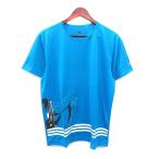  Adidas adidas спорт одежда cut and sewn вырез лодочкой принт короткий рукав O синий голубой чёрный черный белый белый серебряный цвет мужской 