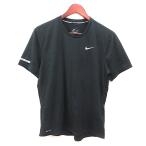 Nike NIKE спорт одежда футболка cut and sewn вырез лодочкой one отметка короткий рукав M чёрный черный белый белый /MS мужской 