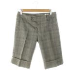  M ke- Michel Klein MK MICHEL KLEIN брюки половина Short ba Mu da шерсть центральный Press проверка 38 серый /AH2reti-