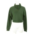  ковер ставрида японская .mLAGUA GEM футболка тренировочный с высоким воротником длинный рукав половина Zip короткий обратная сторона шерсть F зеленый зеленый /AH9 женский 