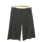  Michel Klein MICHEL KLEIN брюки твид слаксы Short половина широкий шерсть ходить на работу бизнес 40 серый /AO5 женский 